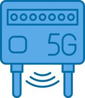 Router Filled Blue  Icon vector