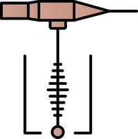 Welding Line Filled Gradient  Icon vector