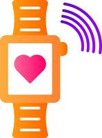 Smartwatch Flat Gradient  Icon vector