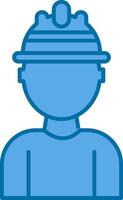 Labor Filled Blue  Icon vector