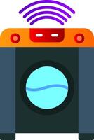 Smart Washing Machine Flat Gradient  Icon vector