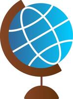 Globe Flat Gradient  Icon vector