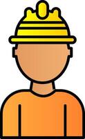 Labor Line Filled Gradient  Icon vector