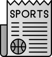 Sports News Line Filled Gradient  Icon vector