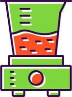 Juicer Filled  Icon vector