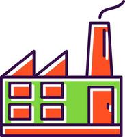 Factory Filled  Icon vector