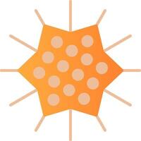 Sea Urchin Flat Gradient  Icon vector