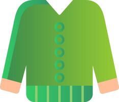 suéter plano degradado icono vector