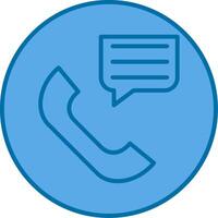 Communication Filled Blue  Icon vector