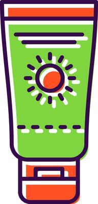 Sunscreen Filled  Icon