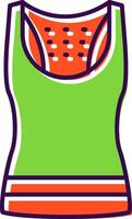Tank Top Filled  Icon vector
