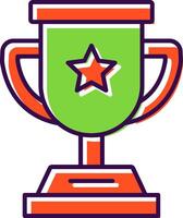 Trophy Filled  Icon vector