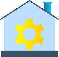 Smart Home Flat Gradient  Icon vector