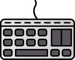 keyboard Line Filled Gradient  Icon vector