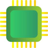 CPU Flat Gradient  Icon vector