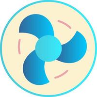 Fan Flat Gradient  Icon vector