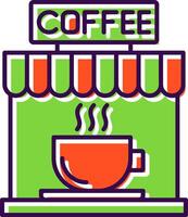 Coffee Filled  Icon vector