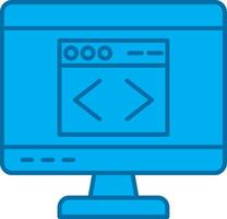 Web Filled Blue  Icon vector