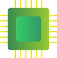 Circuit Board Flat Gradient  Icon vector