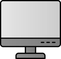 Computer Line Filled Gradient  Icon vector