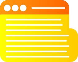 Web Flat Gradient  Icon vector