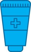 Hand Sanitizer Filled Blue  Icon vector