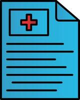 Report Line Filled Gradient  Icon vector