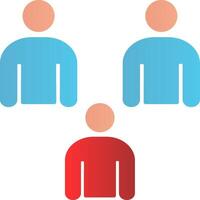 Collaboration Flat Gradient  Icon vector
