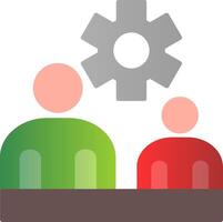 Business People Flat Gradient  Icon vector