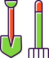 Pitchfork Filled  Icon vector