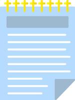 Note Flat Gradient  Icon vector