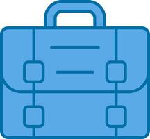 Briefcase Filled Blue  Icon vector