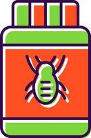 pesticida lleno icono vector