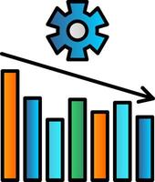 Management Line Filled Gradient  Icon vector