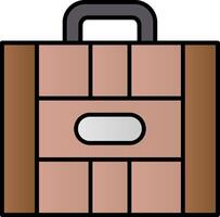 Suitcase Line Filled Gradient  Icon vector