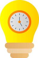 Time Management Flat Gradient  Icon vector