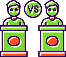 Debate Filled  Icon vector