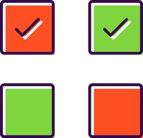 Check Box Filled  Icon vector