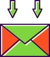 Mail Filled  Icon vector