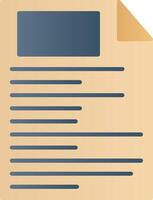 File Flat Gradient  Icon vector