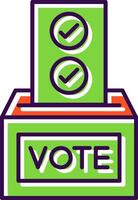 Ballot Filled  Icon vector