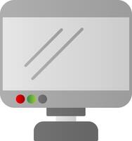 Monitor Flat Gradient  Icon vector