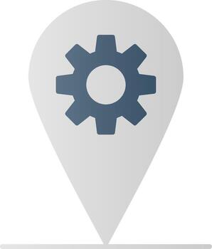 Localization Flat Gradient  Icon vector