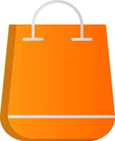 compras bolso plano degradado icono vector