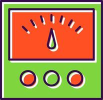 Voltage Indicator Filled  Icon vector