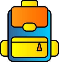 Backpack Line Filled Gradient  Icon vector