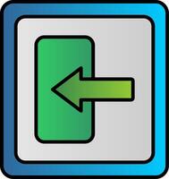 Log In Line Filled Gradient  Icon vector