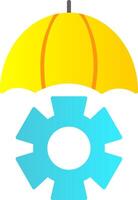 Risk Management Flat Gradient  Icon vector