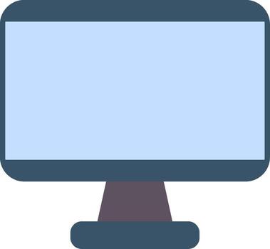 Monitor Flat Gradient  Icon vector