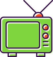 Television Filled  Icon vector